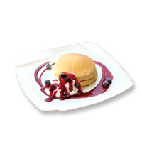 木苺のパンケーキ