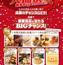 ココガーデン10周年大抽選会【大江ノ郷自然牧場】